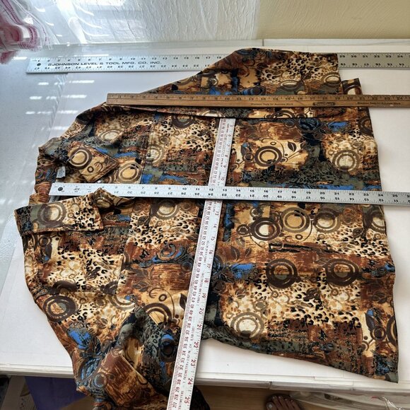 Vintage Samanthas Style Shoppe Womens Abstract Print Top XL Cotton - Picture 5 of 8